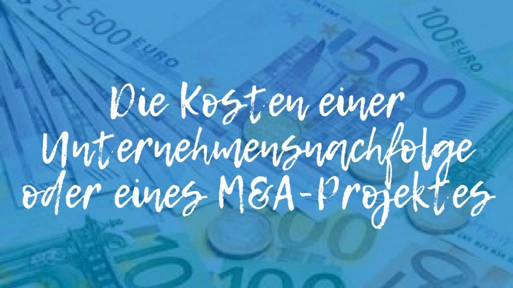 Ein Tisch mit Bargeld: Die Kosten eines Unternehmensverkauf s