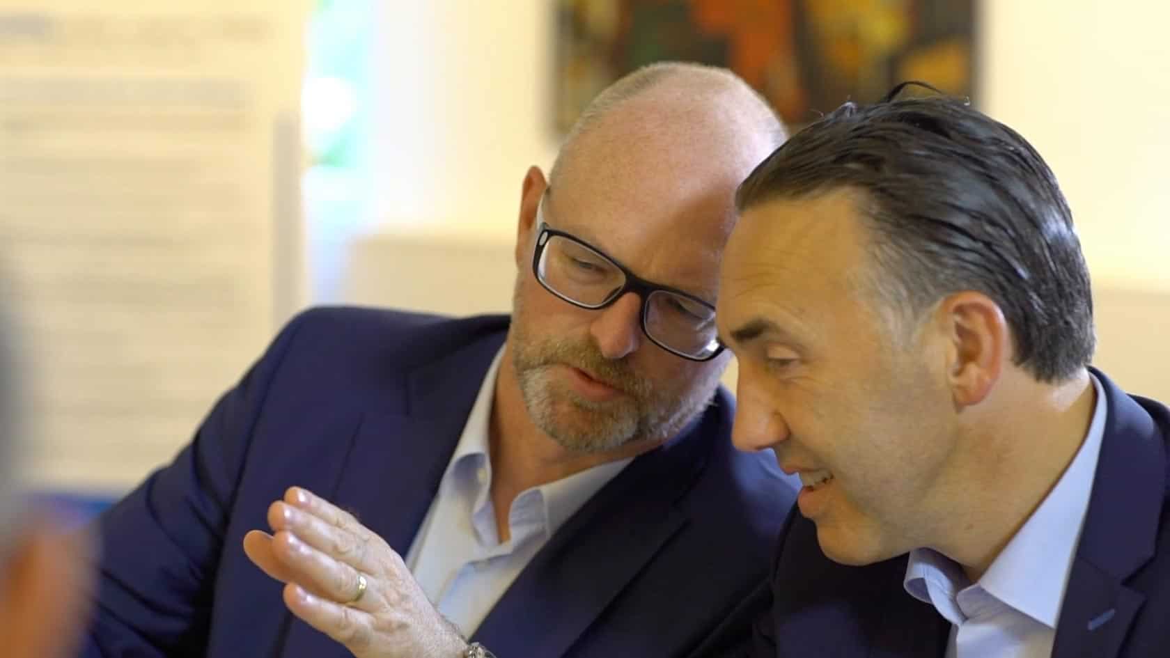 KERN Partner Karl Rehfuß und Ralf Harrie im Gespräch