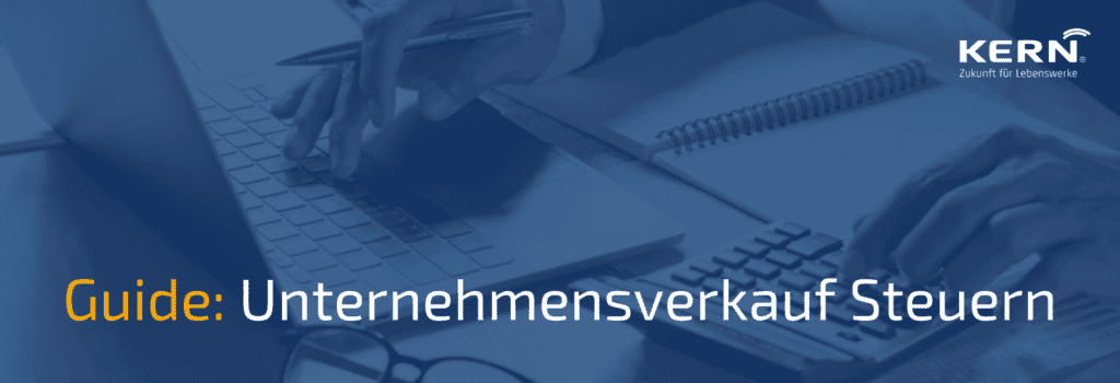 Beitragsbild Unternehmensverkauf Steuern
